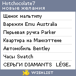 My Wishlist - hotchocolate7