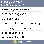 My Wishlist - hungryblackchild