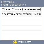 My Wishlist - hysterika
