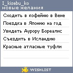 My Wishlist - i_kisebu_ko