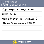 My Wishlist - i_lyakisheva