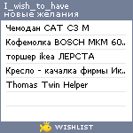 My Wishlist - i_wish_to_have