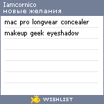 My Wishlist - iamcornico