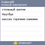 My Wishlist - iceberg81