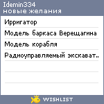 My Wishlist - idemin334