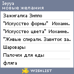 My Wishlist - ieyya