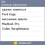 My Wishlist - ift