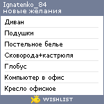 My Wishlist - ignatenko_84