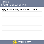 My Wishlist - igolub