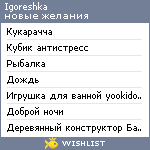 My Wishlist - igoreshka