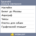 My Wishlist - iguana66