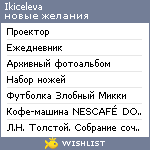 My Wishlist - ikiceleva