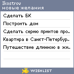 My Wishlist - ikostrov