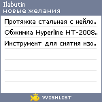 My Wishlist - ilabutin