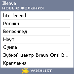 My Wishlist - illenya