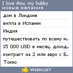 My Wishlist - iloveanu