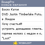 My Wishlist - ilovegifts