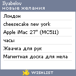 My Wishlist - ilyabelov