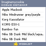 My Wishlist - imaginemycookie