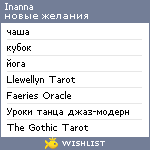 My Wishlist - inanna