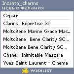 My Wishlist - incanto_charms