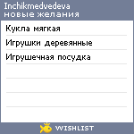 My Wishlist - inchikmedvedeva