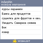 My Wishlist - indarphin