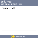 My Wishlist - indijones