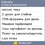 My Wishlist - indrusha