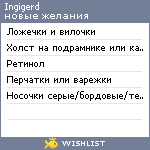 My Wishlist - ingigerd