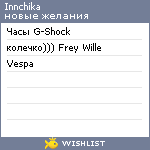 My Wishlist - innchika