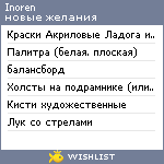 My Wishlist - inoren