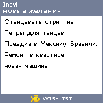 My Wishlist - inovi