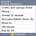 My Wishlist - insoymka