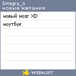 My Wishlist - integra_n