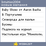 My Wishlist - intuition2004