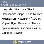 My Wishlist - iona