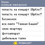 My Wishlist - iovva