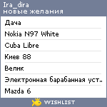 My Wishlist - ira_dira