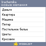 My Wishlist - irachernika