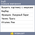 My Wishlist - irafi