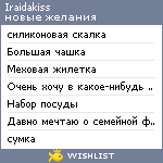 My Wishlist - iraidakiss