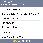 My Wishlist - irasever