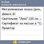 My Wishlist - irchee