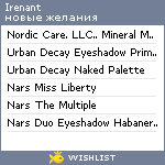 My Wishlist - irenant