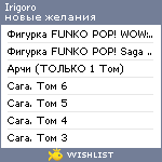 My Wishlist - irigoro