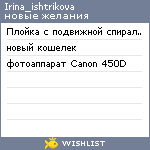 My Wishlist - irina_ishtrikova