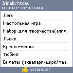 My Wishlist - irinabirhtday