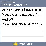 My Wishlist - irinaratsa