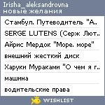 My Wishlist - irisha_aleksandrovna